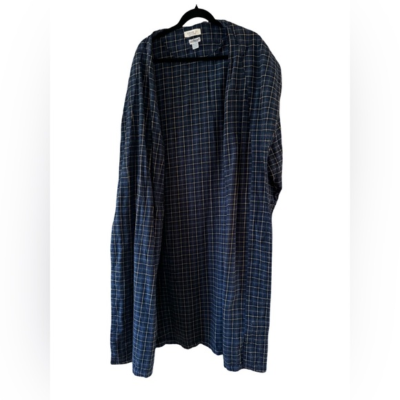 Mens Vintage Tōgo Plaid Cotton Robe - Picture 2 of 11